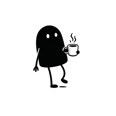 Tapija mascot with coffee